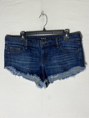 BDG Low Rise Dolphin Frayed Hem Denim Short Shorts Festival Stampede Rockabilly